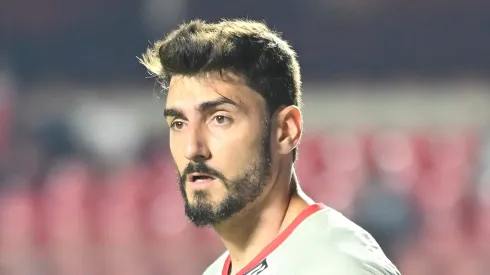 Rafael durante partida do SPFC no Morumbis