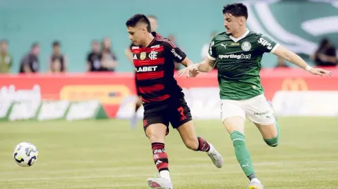 Flamengo e Palmeiras se enfrentam neste domingo pelo Brasileirão. Foto: Adriano Fontes/Flamengo