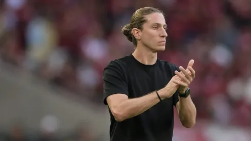 Filipe Luís, técnico do Flamengo. Foto: Thiago Ribeiro/AGIF