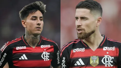 Pulgar e Jorginho voltam a jogar juntos em Flamengo x Palmeiras. FotoxFoto: Thiago Ribeiro/AGIF