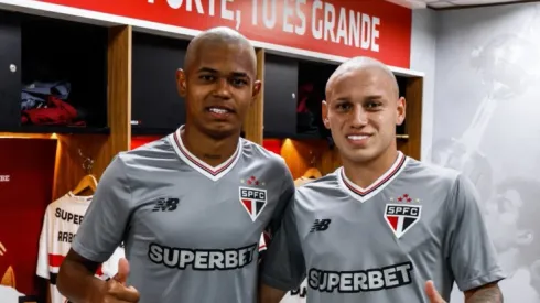 Paulinho e Maik – Foto: Rubens Chiri/São Paulo FC