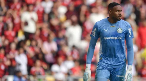Carlos Miguel goleiro do Palmeiras durante partida contra o Flamengo – Foto: Thiago Ribeiro/AGIF