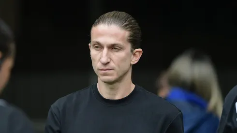 RJ – RIO DE JANEIRO – 19/10/2025 – BRASILEIRO A 2025, FLAMENGO X PALMEIRAS – Filipe Luis tecnico do Flamengo durante partida contra o Palmeiras no estadio Maracana pelo campeonato Brasileiro A 2025. Foto: Thiago Ribeiro/AGIF