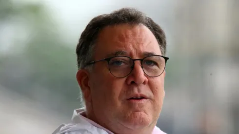 Marcelo Teixeira durante treino do Peixe no CT Rei Pelé.