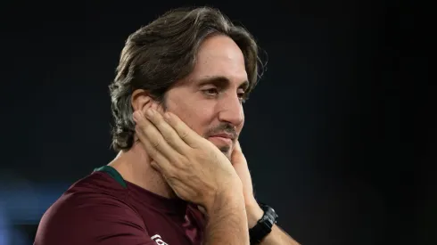 RJ – RIO DE JANEIRO – 16/10/2025 – BRASILEIRO A 2025, FLUMINENSE X JUVENTUDE – Luis Zubeldia tecnico do Fluminense durante partida contra o Juventude no estadio Maracana pelo campeonato Brasileiro A 2025.