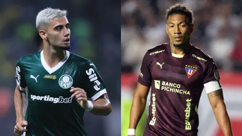 Palmeiras e LDU só se enfrentaram duas vezes na história. Fotos: Ettore Chiereguini/AGIF – Alexandre Schneider/Getty Images
