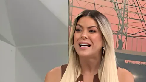 Renata Fan durante programa na Band. Foto: Reprodução/YouTube Jogo Aberto.