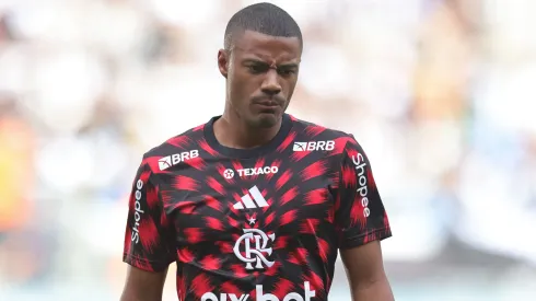 De La Cruz, jogador do Flamengo, durante partida contra o Botafogo no estadio Mangueirao pelo campeonato Supercopa 2025. Foto: Fernando Torres/AGIF