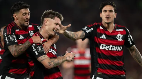 Flamengo venceu o Estudiantes no Maracanã, na fase anterior da Libertadores. Foto: Jorge Rodrigues/AGIF