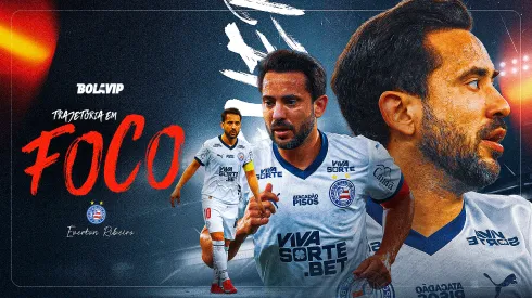 Everton Ribeiro tem construido uma bela trajetória pelo Esporte Clube Bahia. Foto: Jorge Rodrigues/AGIF – Thiago Ribeiro/AGIF – Marlon Costa/AGIF