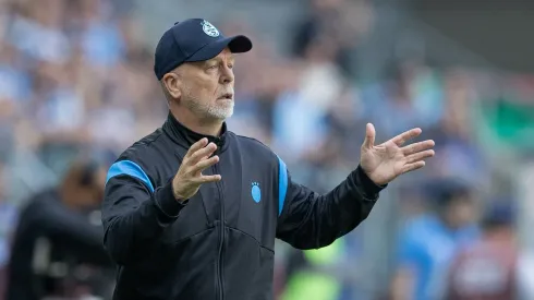 Mano Menezes tecnico do Gremio durante partida contra o Mirassol no estadio Arena do Gremio pelo campeonato Brasileiro A 2025. Foto: Liamara Polli/AGIF