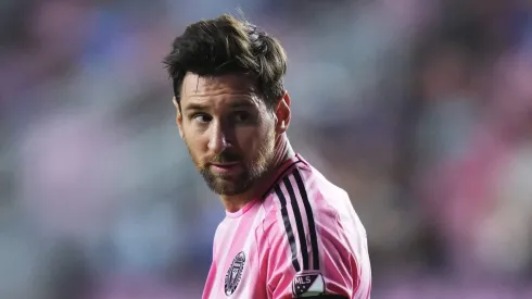 Messi em ação pelo Inter Miami. Rich Storry/Getty Images