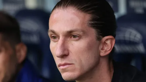 Filipe Luís, técnico do Flamengo em partida pelo campeonato brasileiro (Foto: Wagner Meier/Getty Images)