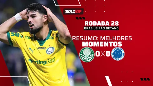 Palmeiras empata com Cruzeiro, com um a mais