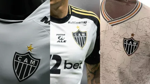 Camisas do Atlético. Foto: Divulgação/Atlético; Joisel Amaral/AGIF