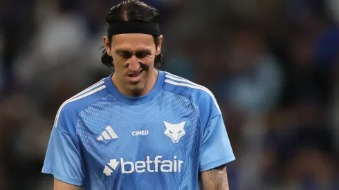 MG – BELO HORIZONTE – 01/05/2025 – COPA DO BRASIL 2025, CRUZEIRO X VILA NOVA-GO – Cassio jogador do Cruzeiro durante aquecimento antes da partida contra o Vila Nova-GO no estadio Mineirao pelo campeonato Copa Do Brasil 2025. Foto: Gilson Lobo/AGIF