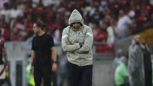 Abel Ferreira, técnico do Palmeiras em partida pelo campeonato brasileiro (Foto: Wagner Meier/Getty Images)