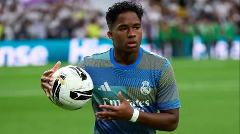 Endrick treinando – Foto: Angel Martinez/Getty Images