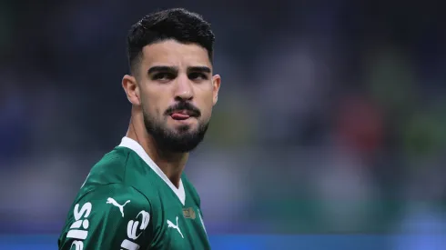 Flaco López em campo pelo Verdão. Foto: Ettore Chiereguini/AGIF