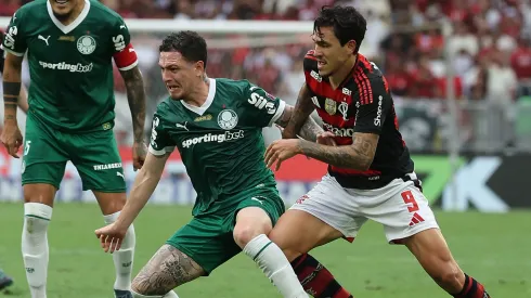 Anibal Moreno, volante do Palmeiras em partida pelo campeonato brasileiro (Foto: Wagner Meier/Getty Images)