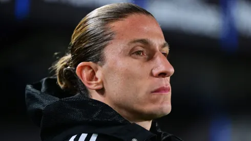 Filipe Luís, técnico do Flamengo em partida pelo campeonato brasileiro (Foto: Marcelo Endelli/Getty Images)