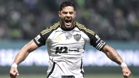 Hulk celebra gol pelo Atlético-MG – Foto: Marcello Zambrana/AGIF