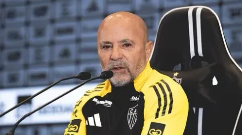 Sampaoli no Atlético. Foto: Pedro Souza/Atlético