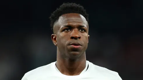 Vini Jr. em campo pelo Real Madrid. (Photo by Florencia Tan Jun/Getty Images)