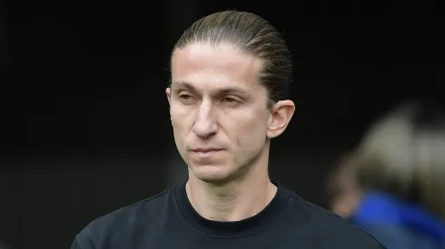 RJ – RIO DE JANEIRO – 19/10/2025 – BRASILEIRO A 2025, FLAMENGO X PALMEIRAS – Filipe Luis tecnico do Flamengo durante partida contra o Palmeiras no estadio Maracana pelo campeonato Brasileiro A 2025. Foto: Thiago Ribeiro/AGIF