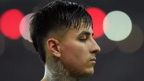 Erick Pulgar, volante do Flamengo em partida pelo campeonato brasileiro (Foto: Dhavid Normando/Getty Images)