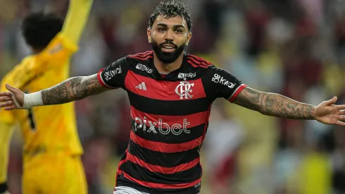 Gabigol foi artilheiro do Brasileirão Betano com as camisas de Flamengo e Santos Foto: Thiago Ribeiro/AGIF