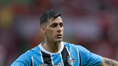 RS – PORTO ALEGRE – 21/09/2025 – BRASILEIRO A 2025, INTERNACIONAL X GREMIO – Cristian Pavon jogador do Gremio durante partida contra o Internacional no estadio Beira-Rio pelo campeonato Brasileiro A 2025.