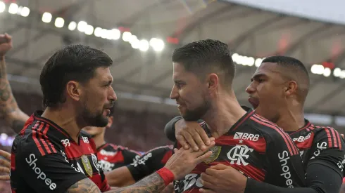 Flamengo garante Brasil em mais uma final de Libertadores e leva o país à sétima decisão seguida — Foto Thiago RibeiroAGIF