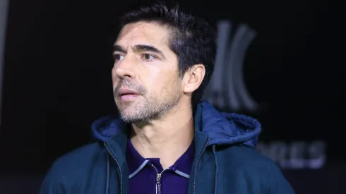 Abel Ferreira, técnico do Palmeiras, durante partida contra o LDU no estadio Arena Allianz Parque pelo campeonato Copa Libertadores 2025. Técnico citou o São Paulo. Foto: Marcello Zambrana/AGIF