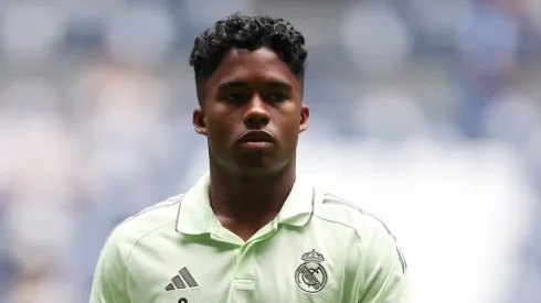 Endrick durante partida do Real Madrid na Liga Espanhola