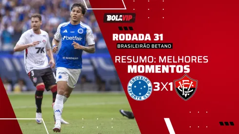 Cruzeiro 3 x 1 Vitória. Foto: Fernando Moreno/AGIF