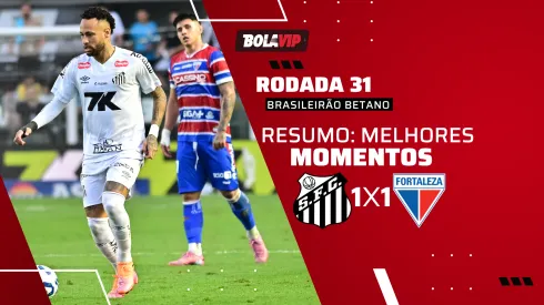 Santos 1 x 1 Fortaleza. Foto: Jota Erre/AGIF