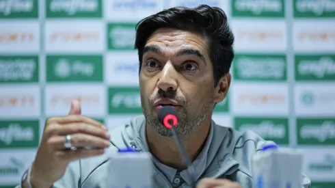 Abel durante coletiva pelo Palmeiras. Photo by Heuler Andrey/Getty Images