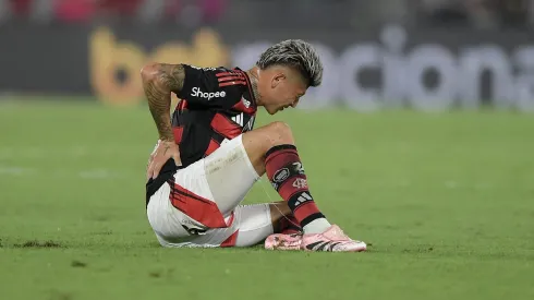 Carrascal jogador do Flamengo durante partida contra o Sport – Foto: Thiago Ribeiro/AGIF