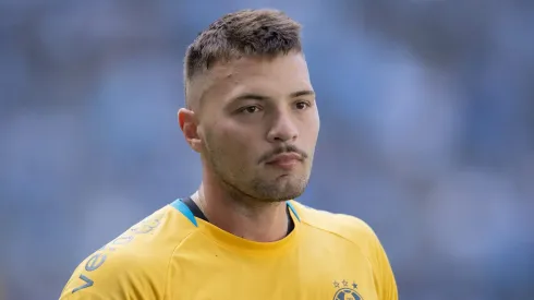 Gabriel Grando jogador do Gremio durante partida contra o Mirassol no estadio Arena do Gremio pelo campeonato Brasileiro A 2025. Foto: Liamara Polli/AGIF
