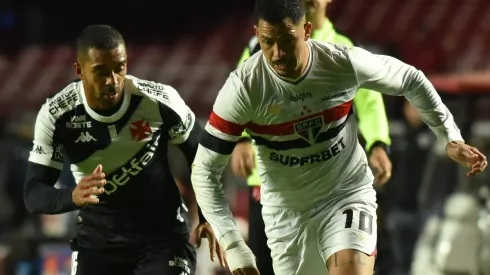 Luciano jogador do São Paulo durante partida contra o Vasco no estadio Morumbi pelo campeonato Brasileiro A 2025. Foto: Jota Erre/AGIF