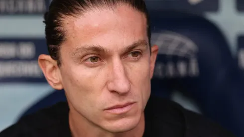 Filipe Luís, entrenador del Flamengo en un partido del campeonato brasileño (Foto: Wagner Meier/Getty Images)