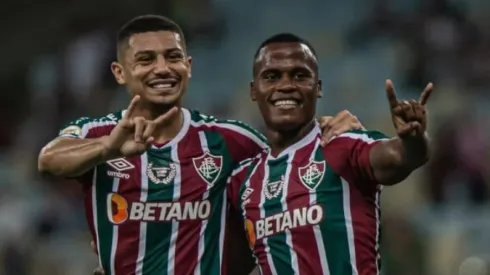 André e Jhon Arias, atualmente no Wolverhampton na época de Fluminense