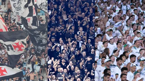 Torcedores de Vasco, Corinthians e Palmeiras – Fotos: Thiago Ribeiro/AGIF, Marcello Zambrana/AGIF e Ettore Chiereguini/AGIF