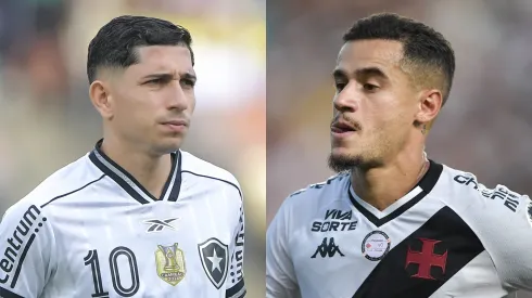 Savarino do Botafogo y Coutinho do Vasco – Fotos: Thiago Ribeiro/AGIF