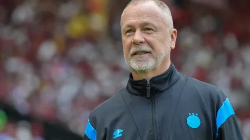 Mano Menezes durante partida entre Flamengo x Grêmio