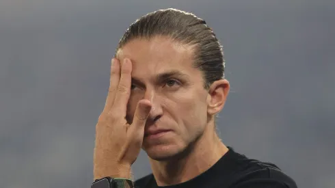 Filipe Luís, técnico do Flamengo em partida pelo campeonato brasileiro (Foto: Wagner Meier/Getty Images)
