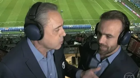 Gatinho 'dá um talento' em SPFC x Flamengo e contagia Luís Roberto; veja