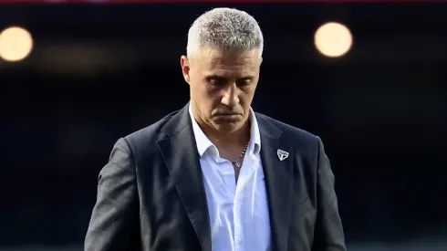 Hernan Crespo tecnico do Sao Paulo durante partida contra o Palmeiras no estadio Morumbi pelo campeonato Brasileiro A 2025. Foto: Marcello Zambrana/AGIF