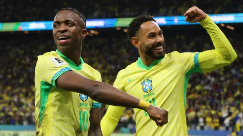 Seleção Brasileira comemorando gol pelas Eliminatórias da Copa do Mundo. (Photo by Wagner Meier/Getty Images)